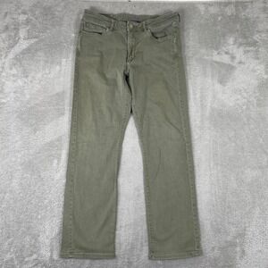 DL1961 Vinn Casual Straight Pants Mens 33x32 Olive Green Springfield Chino Jeans